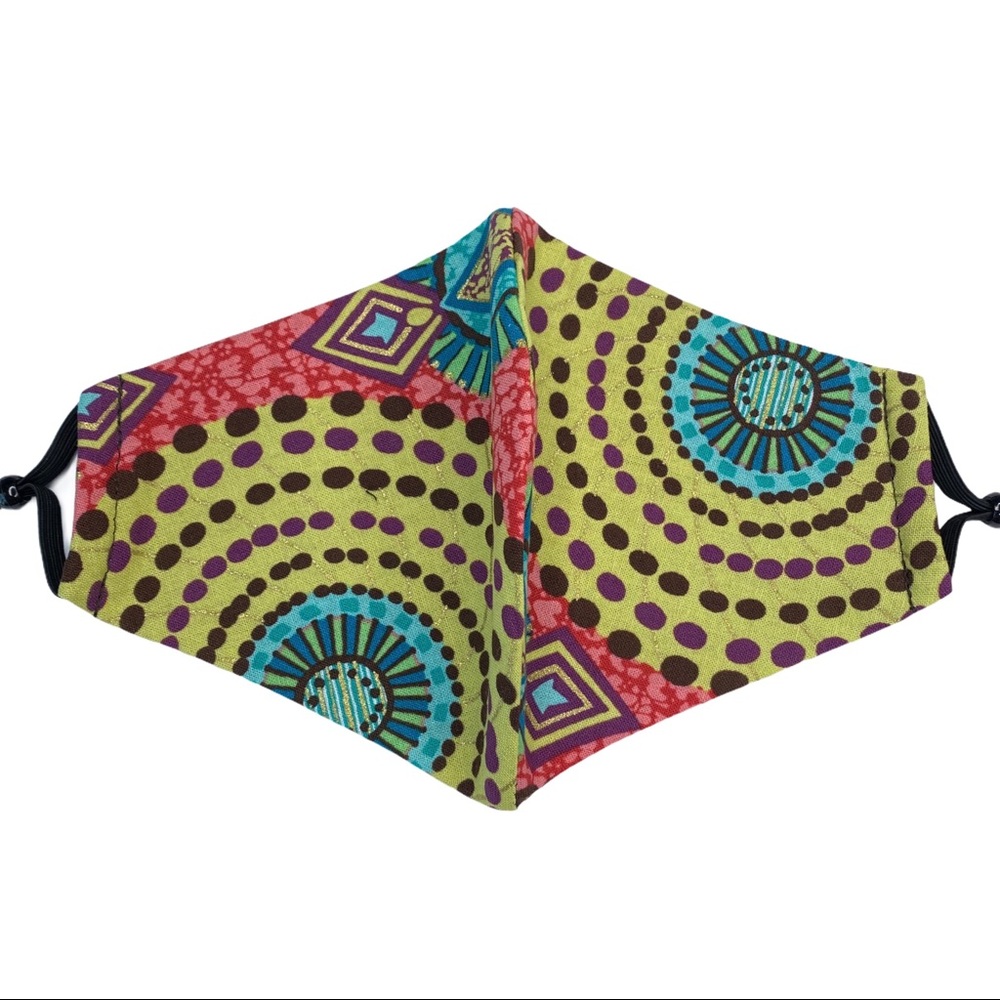 African Ankara Cotton Kids Face Mask Washable